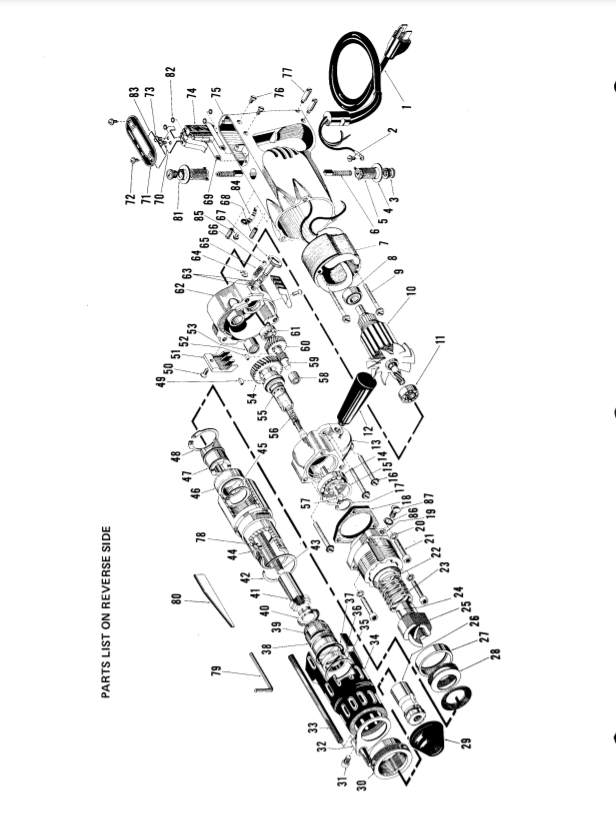 Milwaukee 5350 389-5745 Parts - ROTARY HAMMER