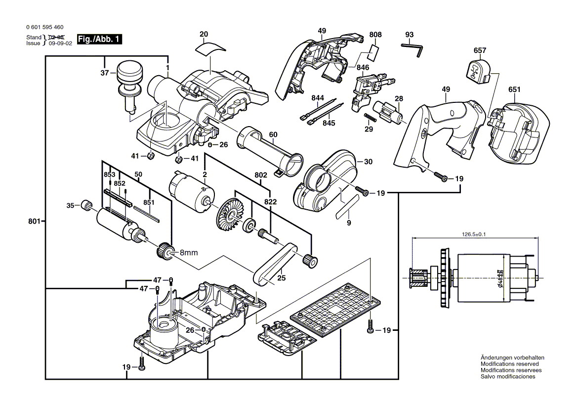 Bosch 53514 - 0601595460 Tool Parts