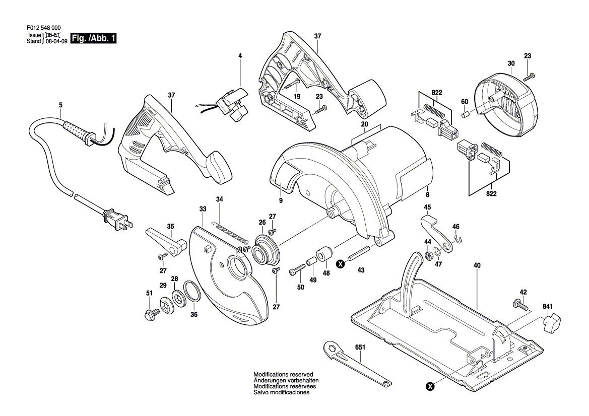 5380 f012538000 Parts - Circular Saw