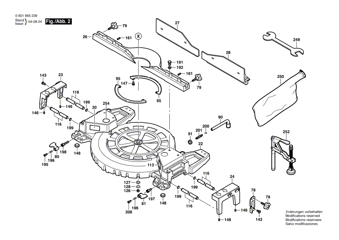 Bosch 5412 0601665239 Tool Parts Bosch Miter Saw Parts Bosch