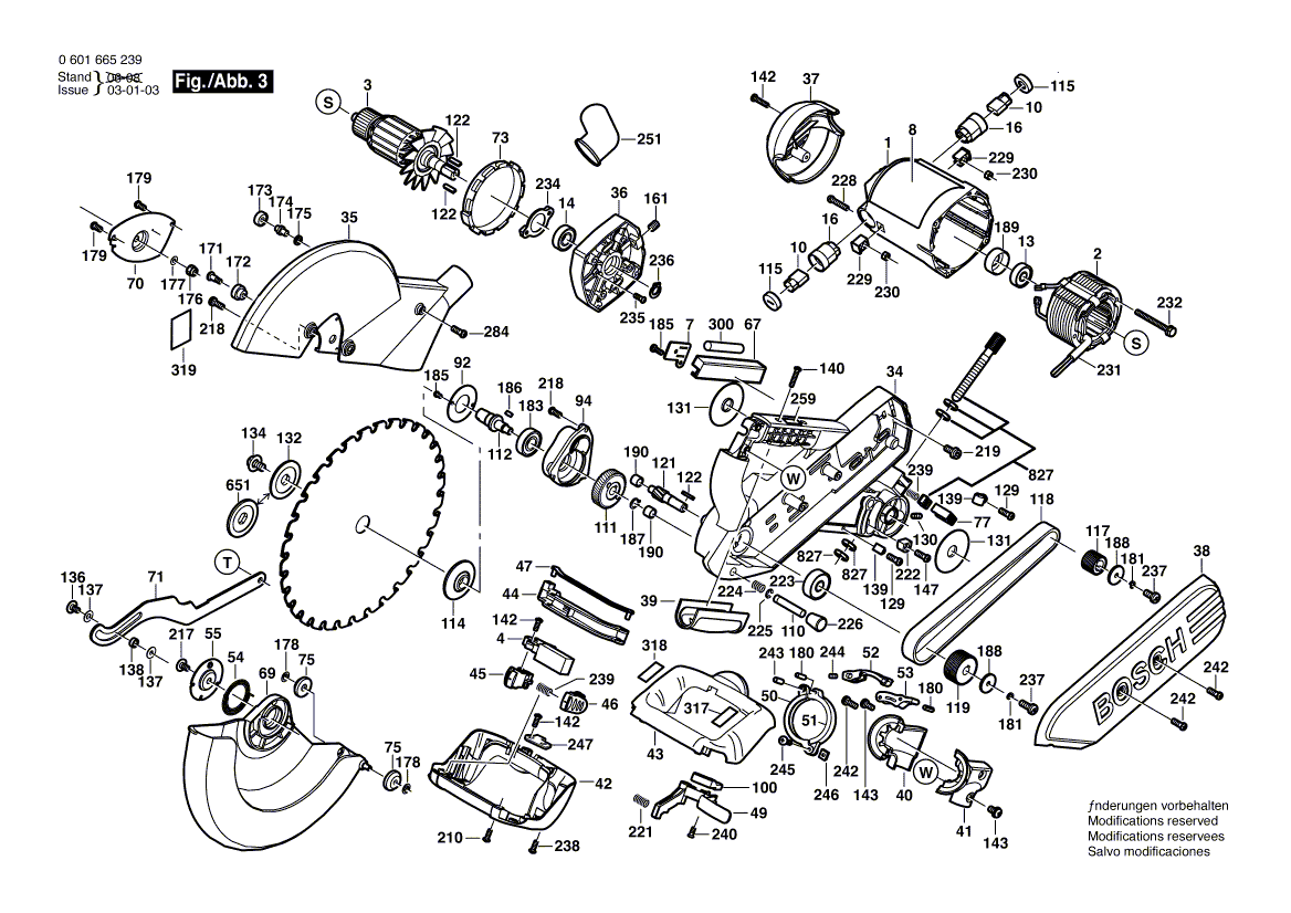 Bosch 5412 0601665239 Tool Parts Bosch Miter Saw Parts Bosch