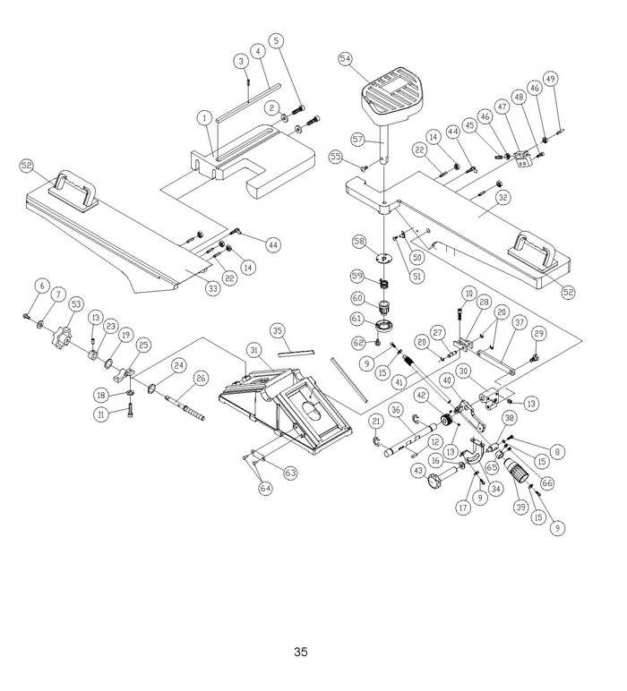 Powermatic 54A Jointer Parts (2042374)