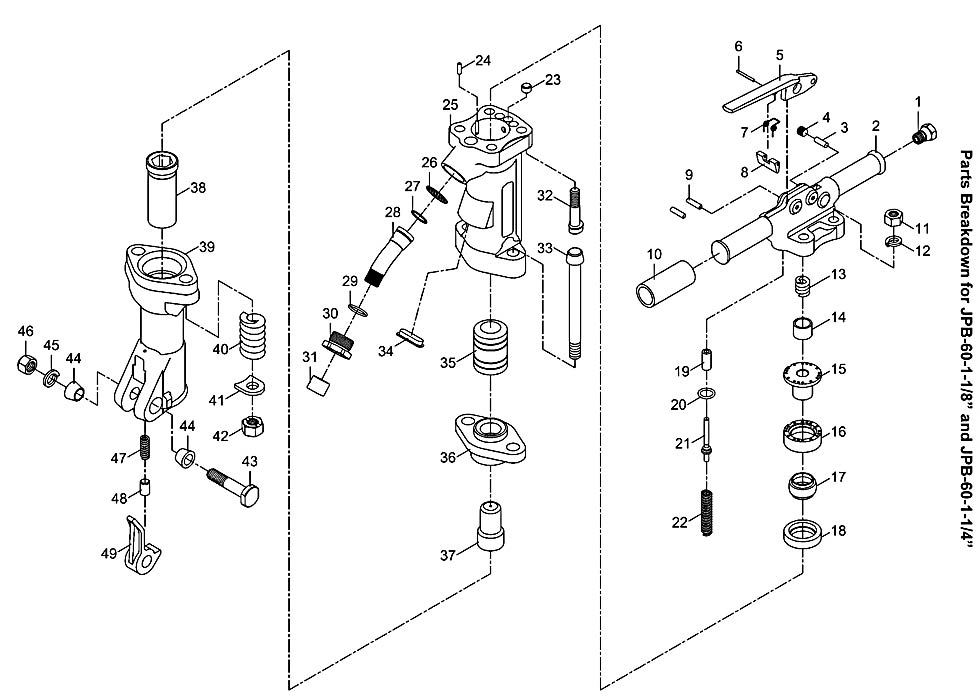 Jet 550076_JPB-60 Paving Breaker Parts