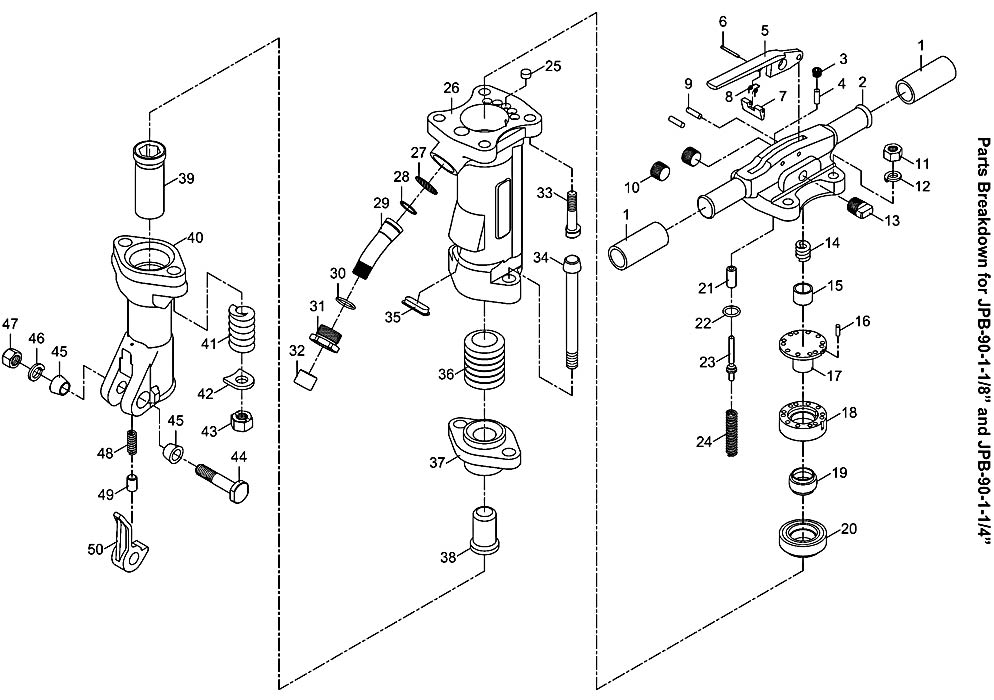 Jet 550077_JPB-90 Paving Breaker Parts