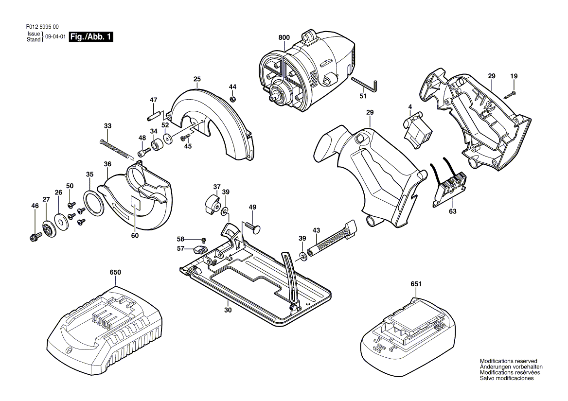 5995 f012599500 Parts - Circular Saw