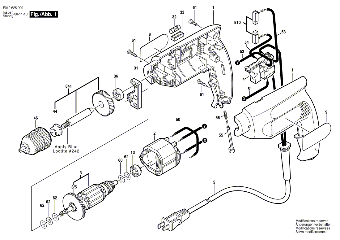 Skil 6250 f012625044 Parts - Drill