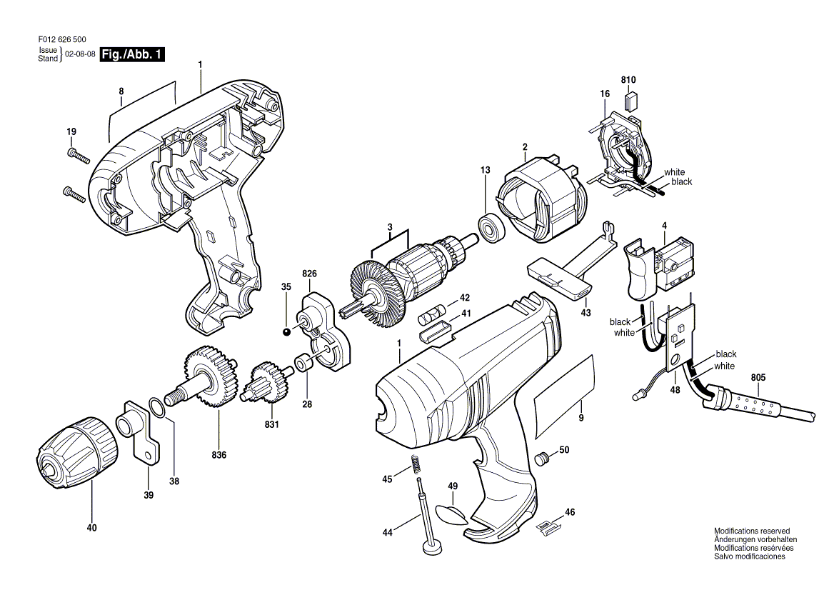 Skil 6265 f012626500 Parts - Drill