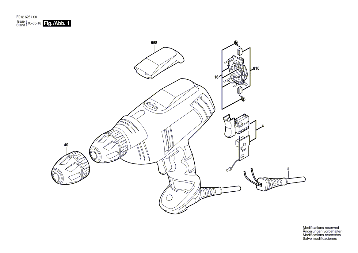 Skil 6267 f012626700 Parts - Drill