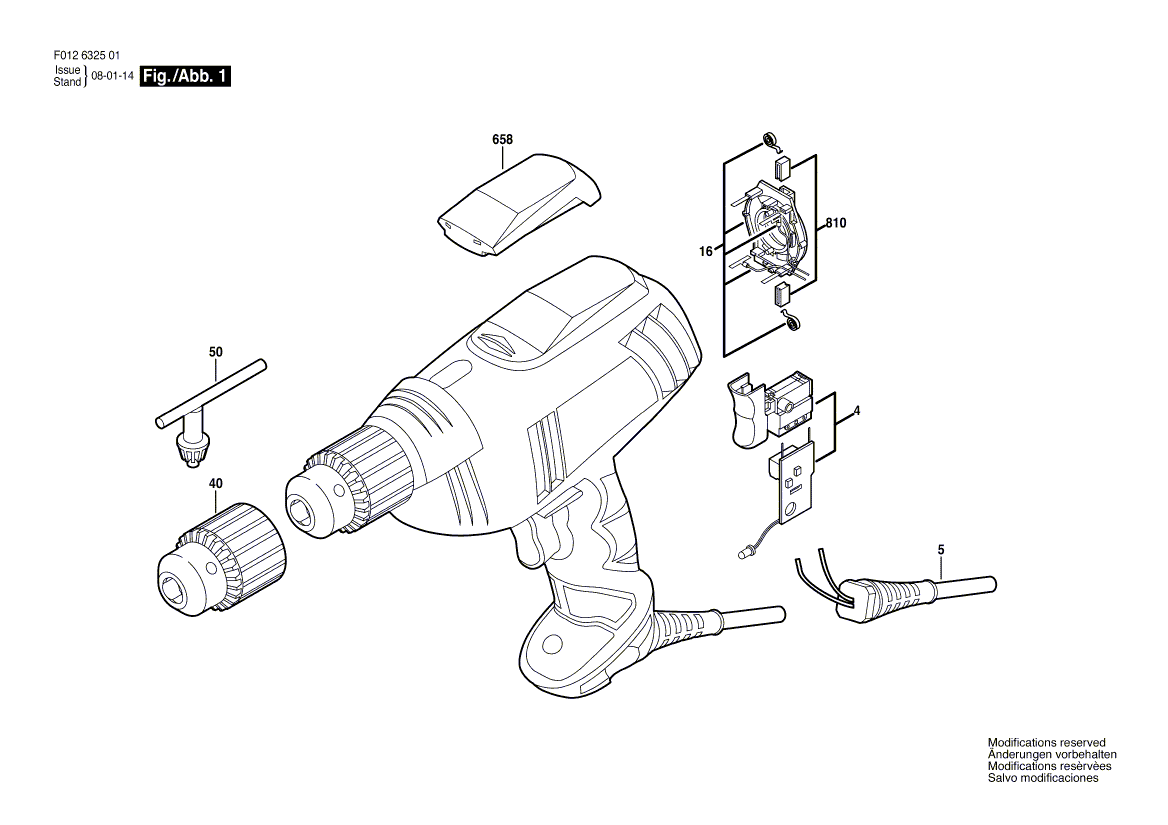 Skil 6325 f012632501 Parts - Drill