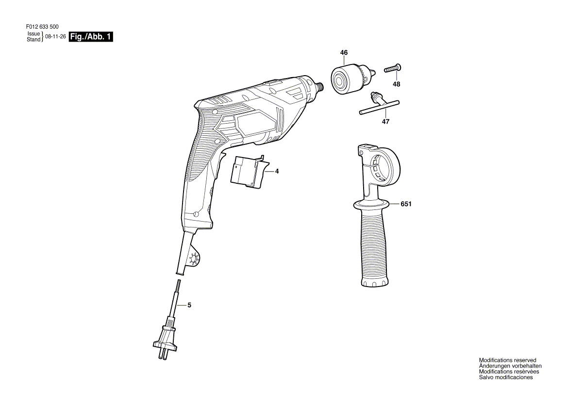 Skil 6335 f012633500 Parts - Drill