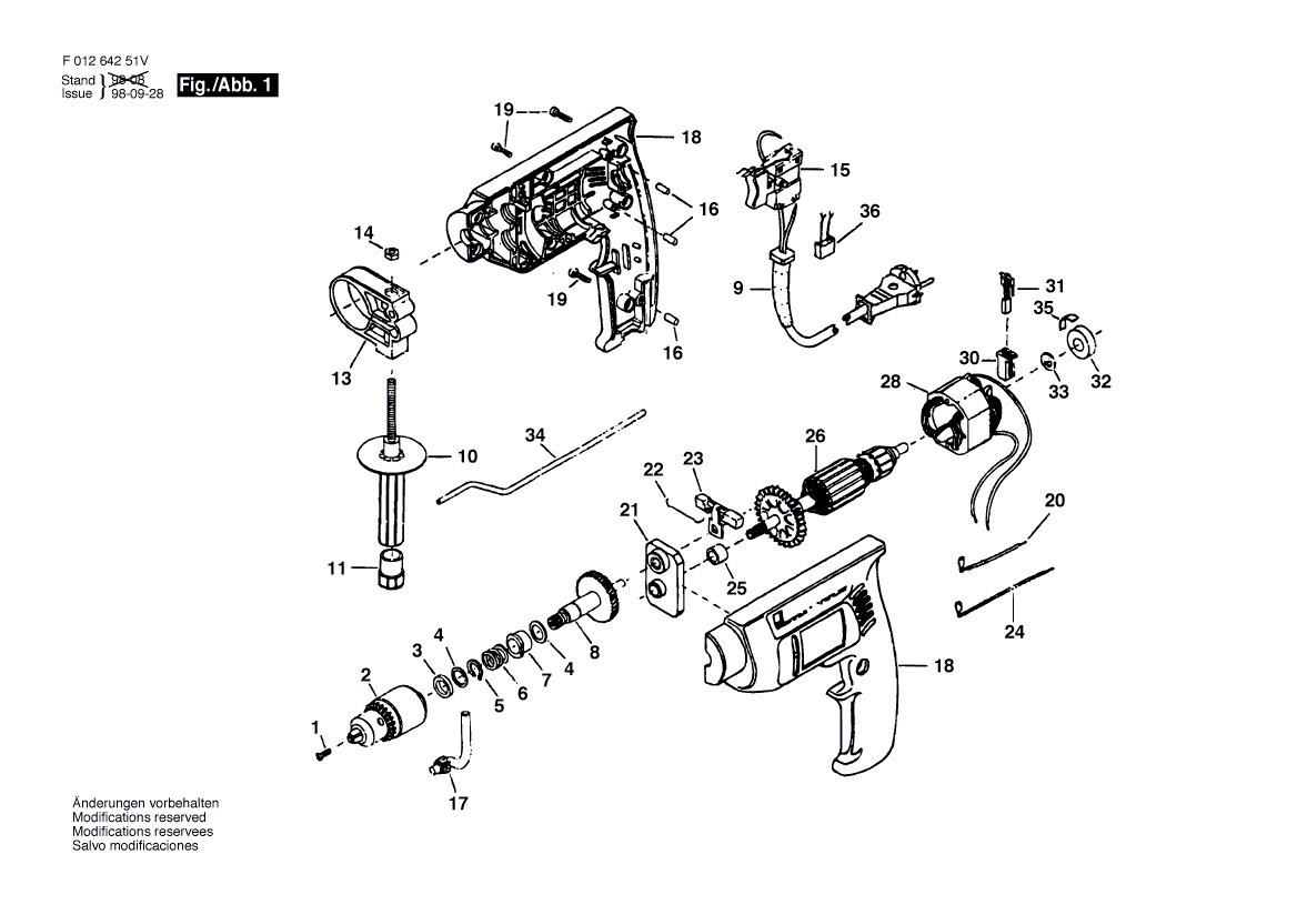 Skil 6425-41 f01264251v Parts - Drill