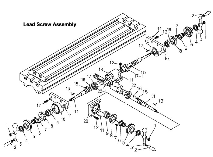 Jet 690008_JTM-4VS Turret Mill Parts