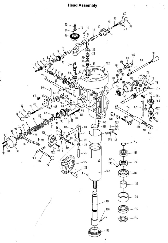 Jet 690082_JTM Turret Mill Parts