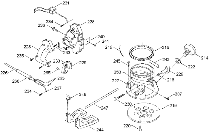 Porter Cable 6911 Router Parts (Type 8)