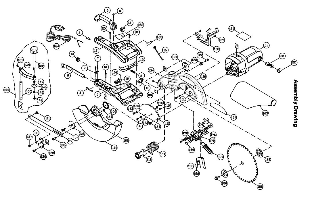 Jet 707100_JMS-10CMS Miter Saw Parts