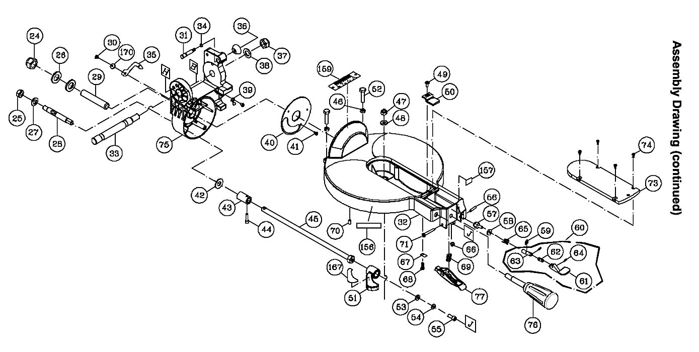 Jet 707100_JMS-10CMS Miter Saw Parts