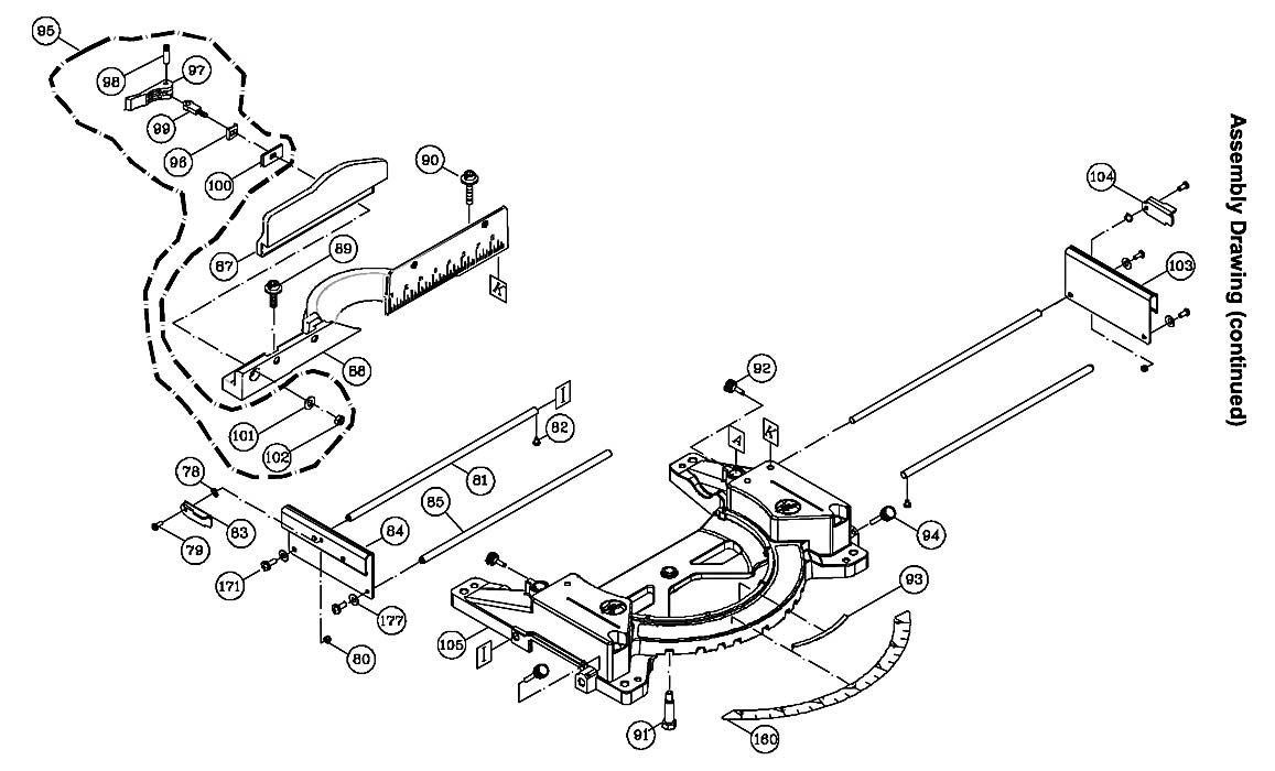 Jet 707100_JMS-10CMS Miter Saw Parts