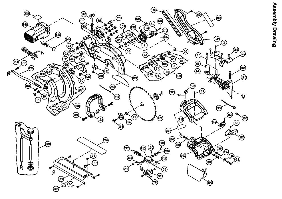 Jet 707120_JMS-12SCMS Miter Saw Parts