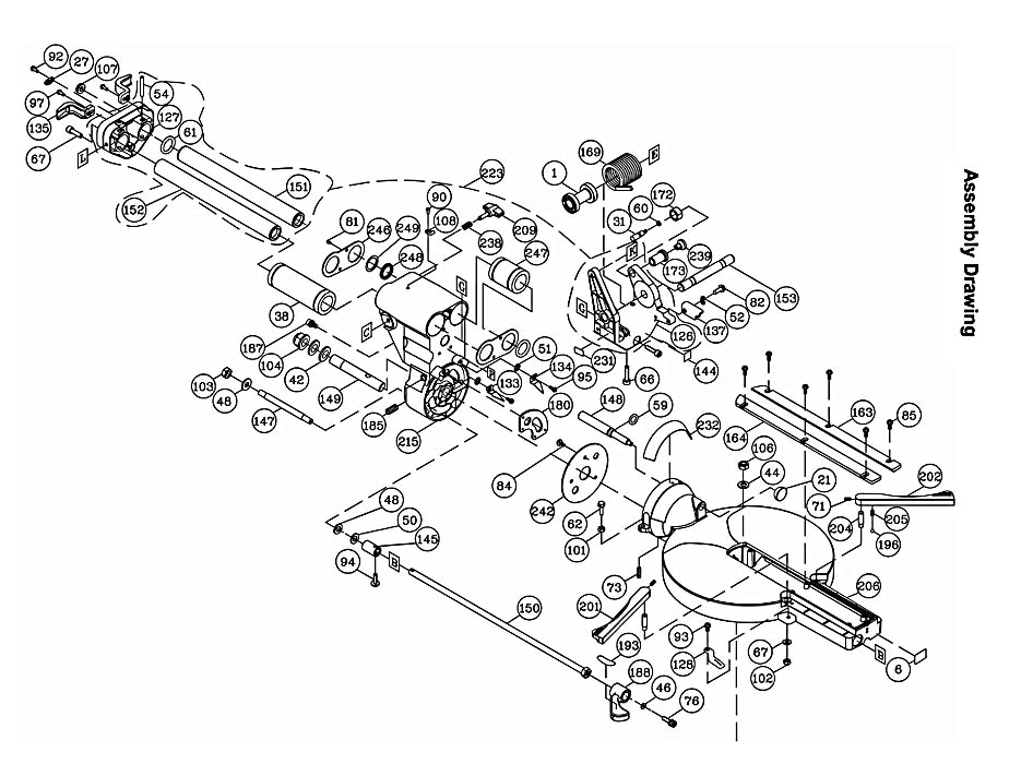 Jet 707120_JMS-12SCMS Miter Saw Parts