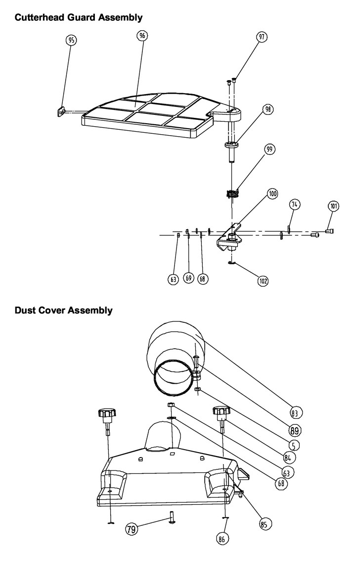 Jet 707410_JJP-10BTOS Jointer-Planer Parts