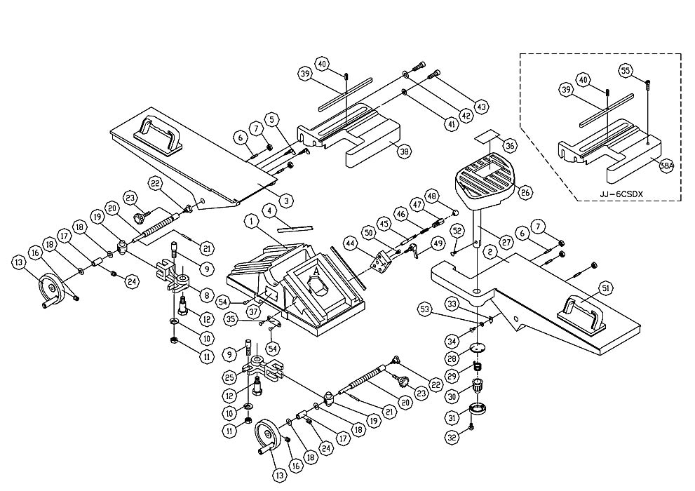 Jet 708457K_JJ-6CSX Jointer Parts