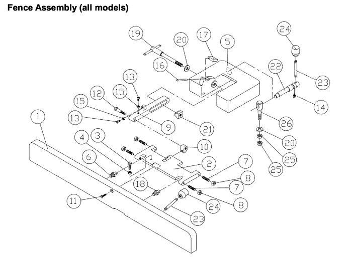 Jet 708458K_JJ-8CS Jointer Parts