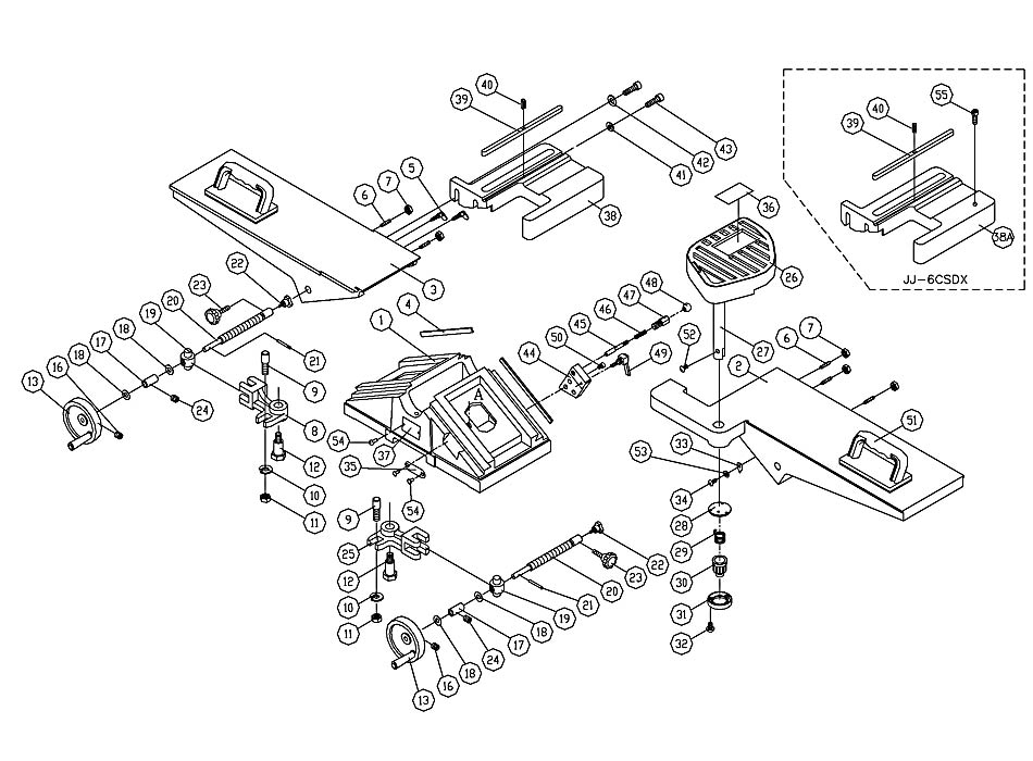 Jet 708466DXK_JJ-6HHDX Jointer Parts