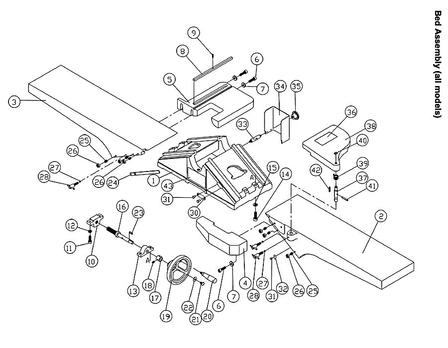 Jet 708468K_JJ-8HH Jointer Parts