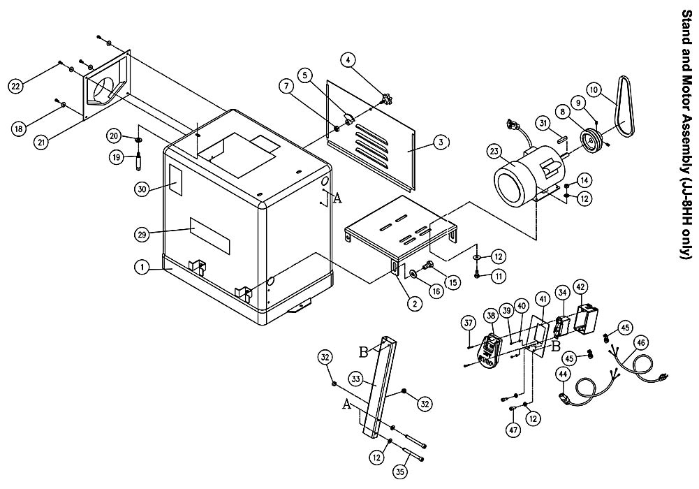 Jet 708468K_JJ-8HH Jointer Parts