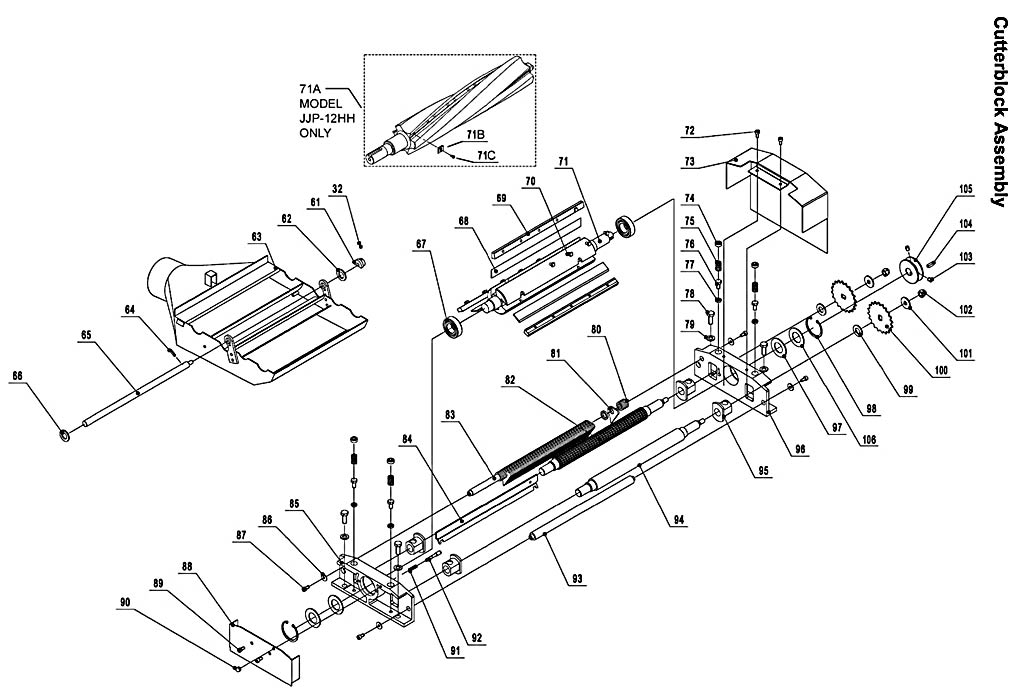 Jet 708476_JJP-12HH Jointer-Planer Parts