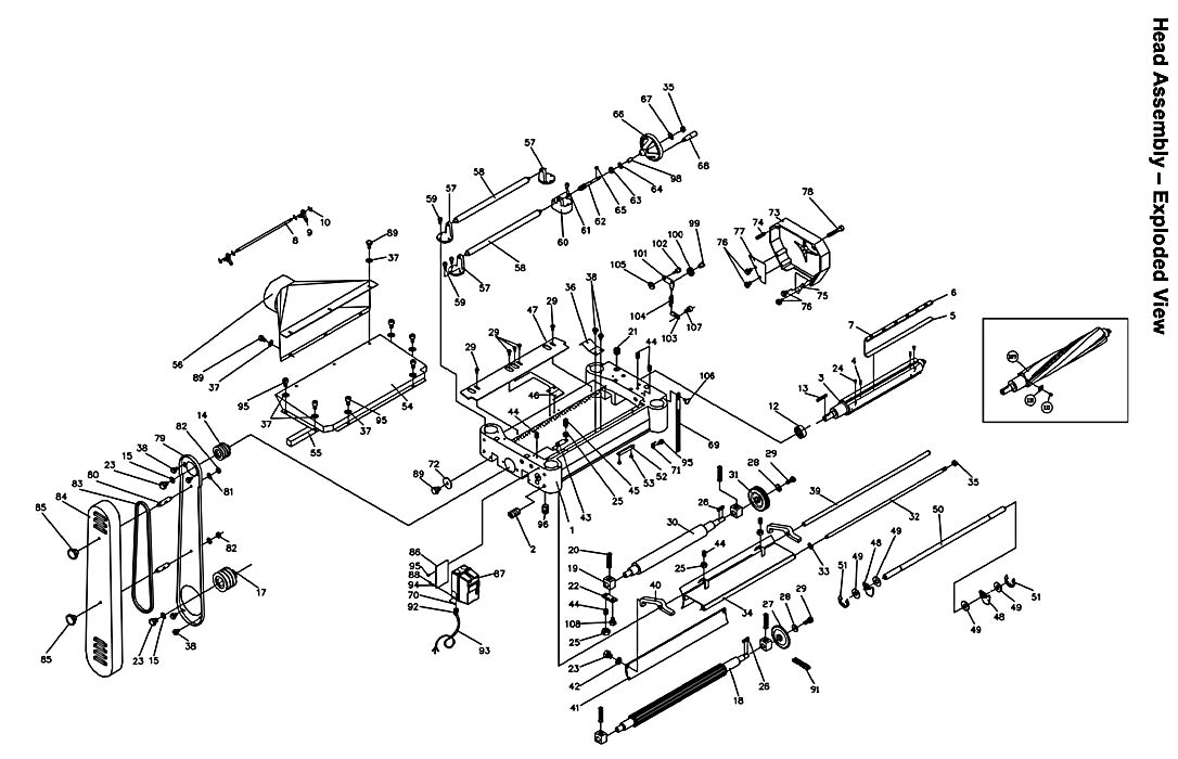 Jet 708528_JWP-208 Planer Parts