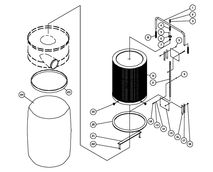 Jet 708658K_DC-1100VX Dust Collector Parts