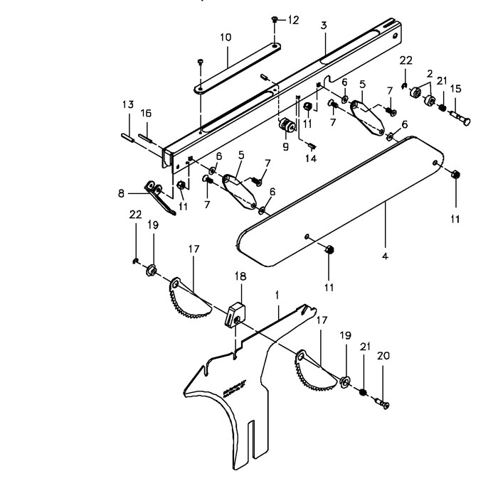 Jet 708675PK_XACTA XACTA Table Saw Parts