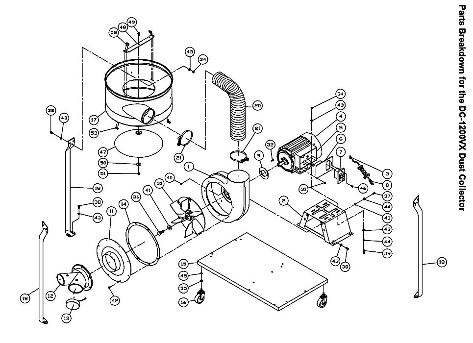 Jet 710704K_DC-1200VX Dust Collector Parts