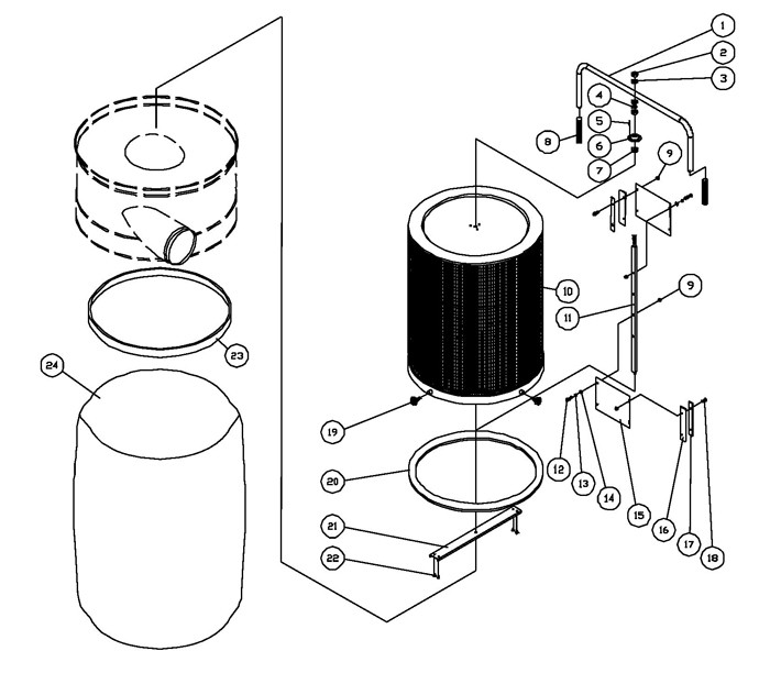 Jet 710704K_DC-1200VX Dust Collector Parts