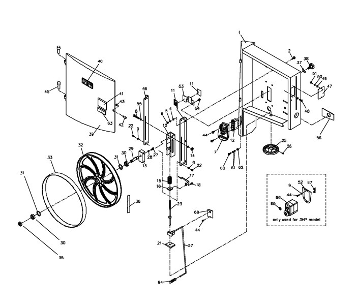 Jet 710751B Band Saw Parts