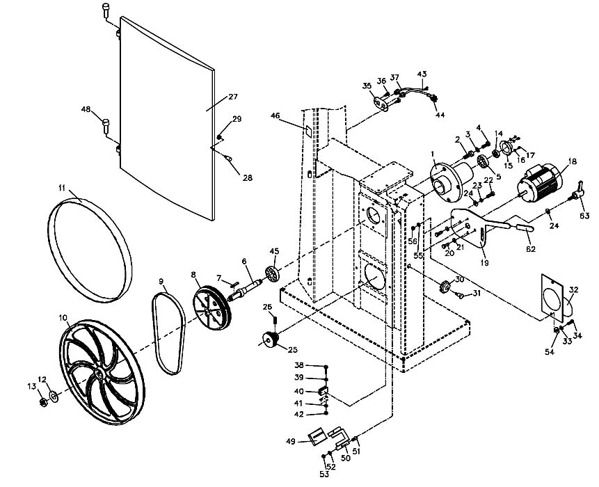 Jet 710751B Band Saw Parts