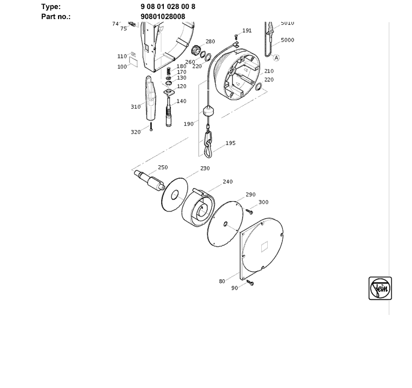 Fein 90801029002 Parts - 22LB - 30.9LB Balancer