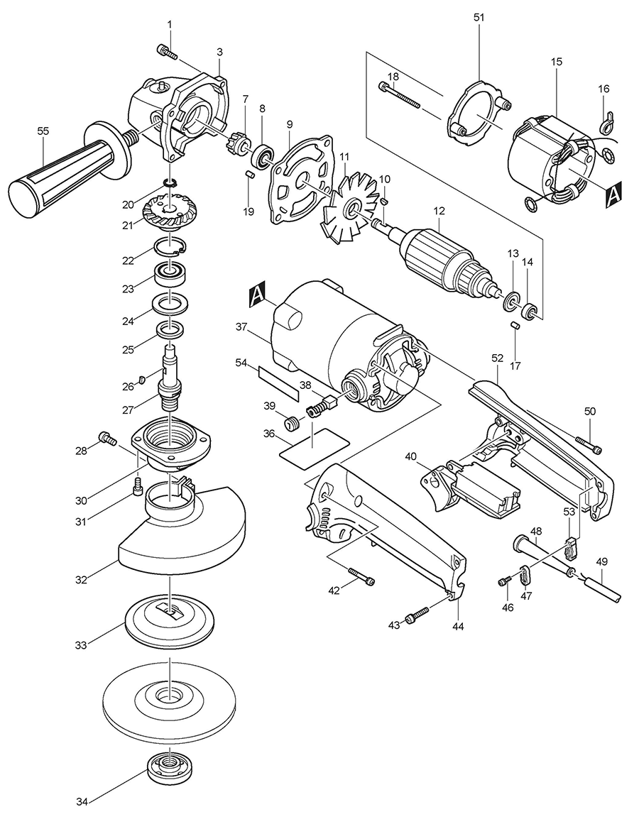 9237C Makita Polisher and Sander Parts