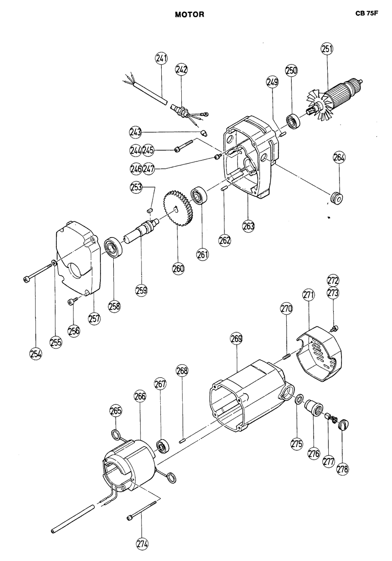 Hitachi CB75F Parts - Bandsaw