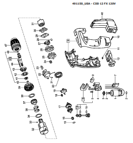 Festool CDD12FX (491150) Cordless Drill Parts