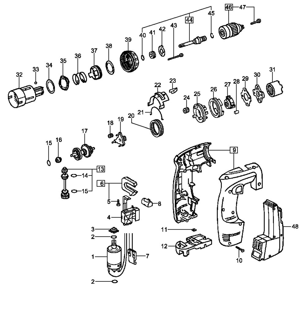 Festool CDD12ES (488844) Cordless Drill Parts