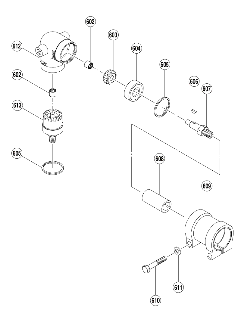 Hitachi D13VFKL Parts - Drill