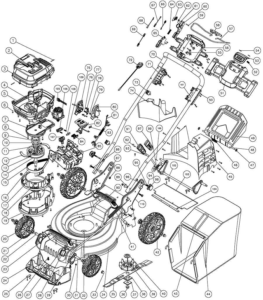 DCMW290H1 Dewalt Outdoor Power Equipment Parts