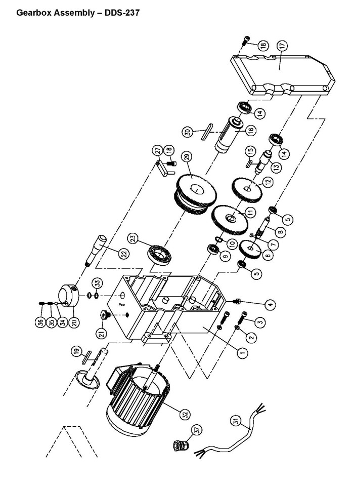 Powermatic DDS-237 Dual Drum Sander 1PH Parts (1791320)