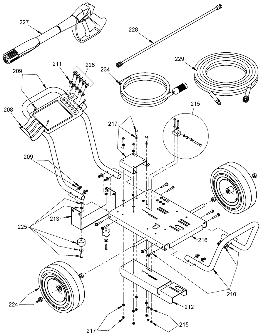 DeWalt DH4240B 0 Parts - Pressure Washer