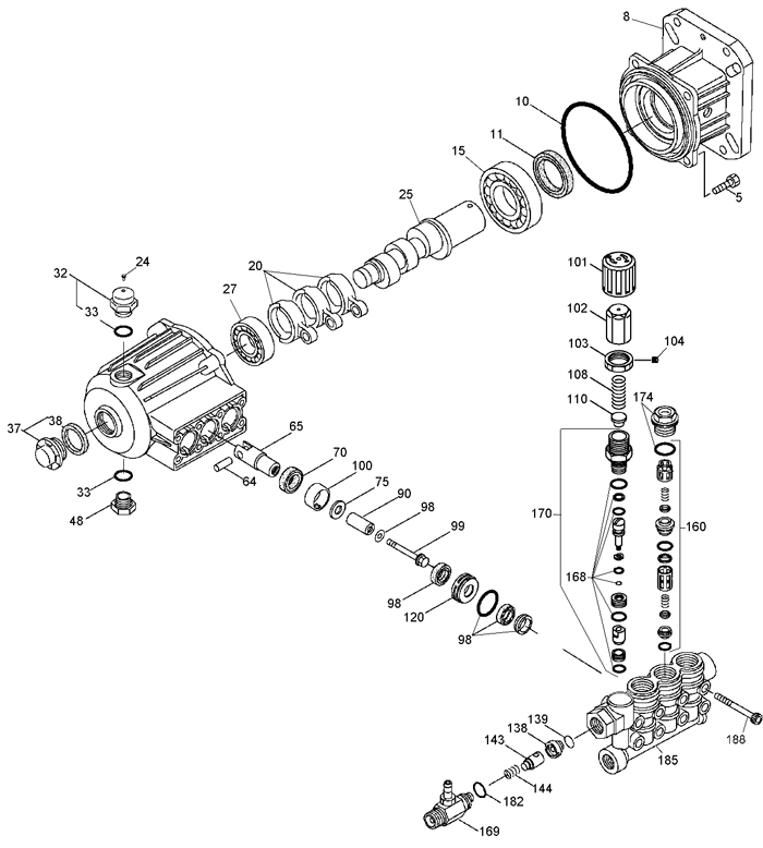 DeWalt DH4240 0 Parts - Pressure Washer