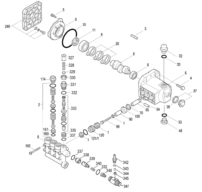 DeWalt DP2800 1 Parts - Pressure Washer