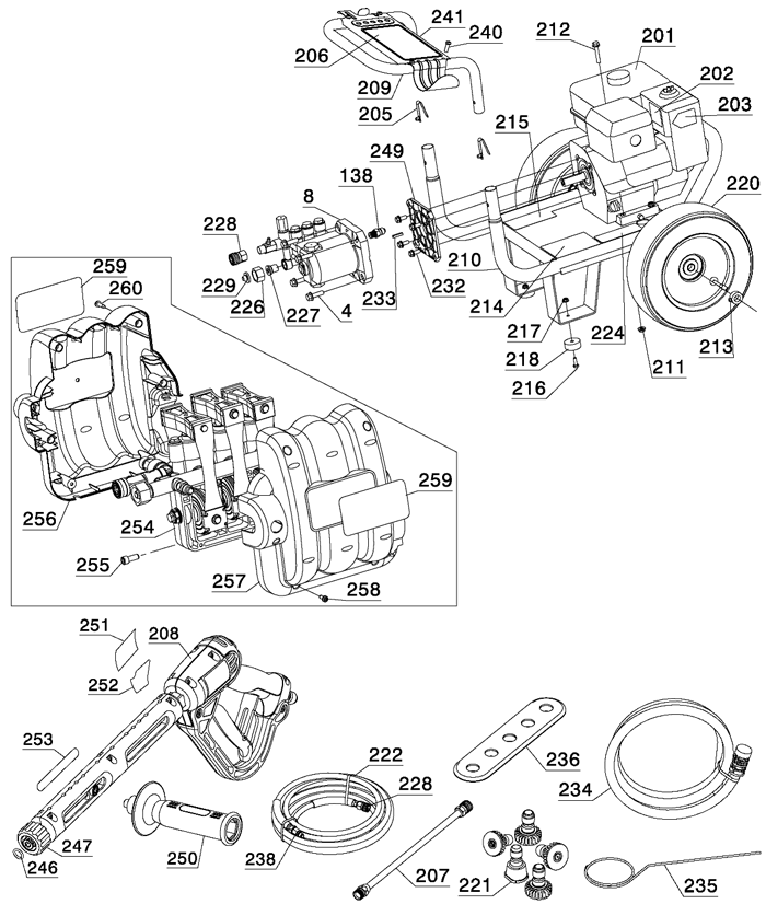 DeWalt DP3100 2 Parts - Pressure Washer