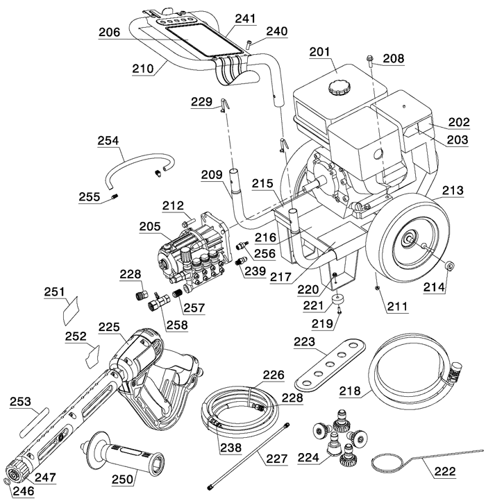 DeWalt DP3700 2 Parts - Pressure Washer